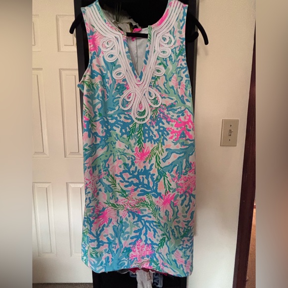 Lilly Pulitzer Pink and Blue Floral Dress - Picture 1 of 5
